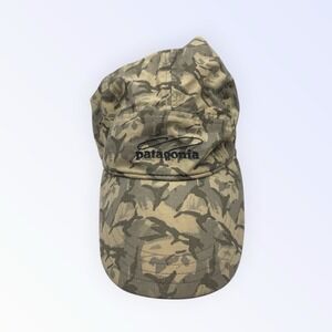 Patagonia CAMO Casting Logo‎ Longbill Cap in Camouflage RARE!!